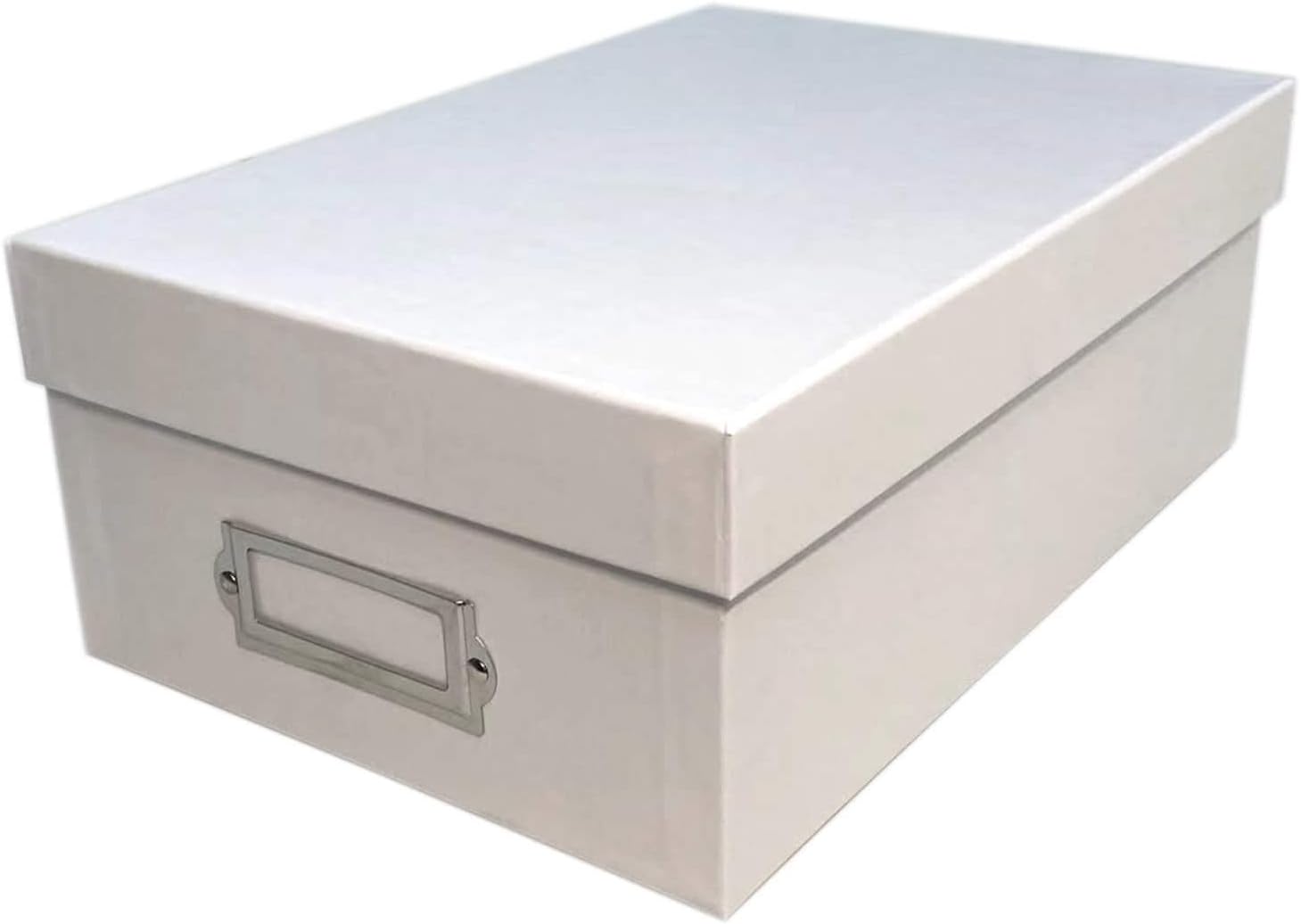 Simply Tidy White Memory Box - Store and Organize Photos, Keepsakes, DVD and CDs, Acid Free - Bulk 12 Pack
