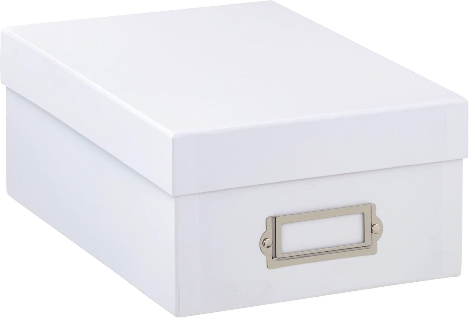 Simply Tidy White Memory Box - Store and Organize Photos, Keepsakes, DVD and CDs, Acid Free - Bulk 12 Pack