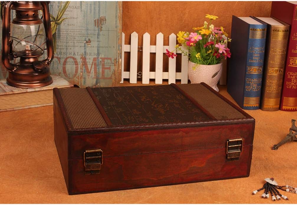 Cabilock Keepsake Box With lid Keepsake Storage Box Decorative Memory Wooden Storage Decorative e es for Recipes e or as e