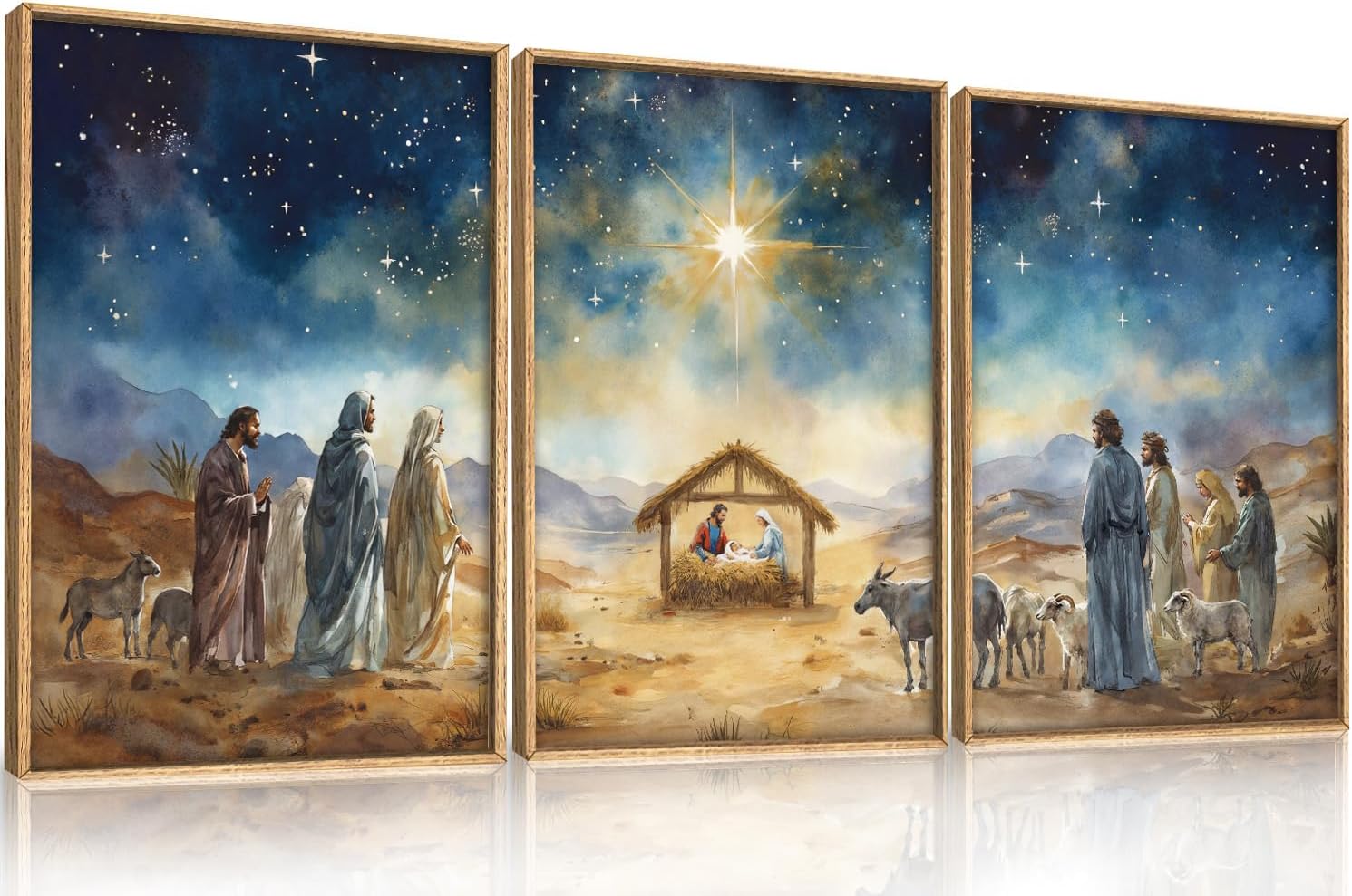 LHIUEM Large Abstract Green Gray Pastel Framed Canvas Wall Art,Neutral Landscape Wall Decor,Modern Watercolor Lake Artwork,Beige Textured Illustrations Art for Living Room,Bedroom,Office- 20"x40"x1