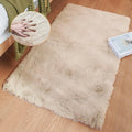 ORINOVA Pink Washable Fluffy 5x8 Area Rugs for Bedroom Plush Faux Rabbit Shag Fur Rug for Living Room Nursery Rug