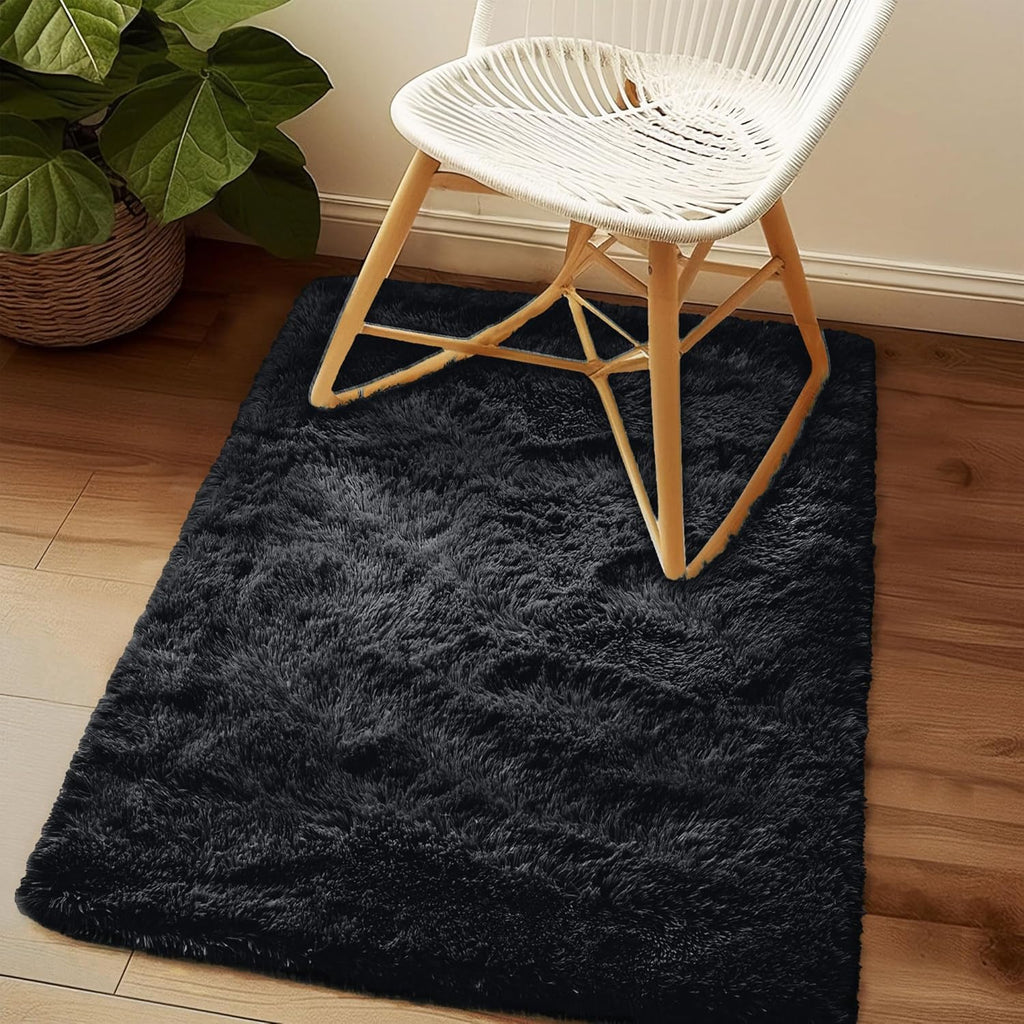 Awaytail Fluffy Area Rug 9x12 Living Room, Hot Pink Rugs for Bedroom Girls, Extra Large Rug Big Carpet 9 by 12 Fuschia