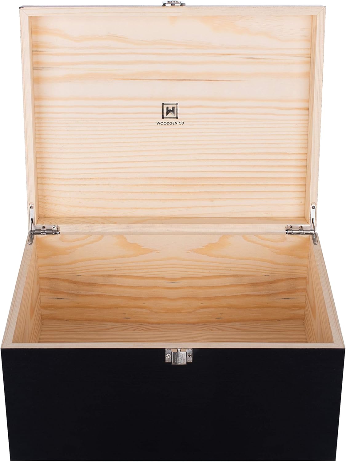 Wooden Gift Boxes - Large Memory Box For Keepsakes, Decorative Boxes With Lids, Wooden Box With Hinged Lid, Wood Boxes, Storage Box With Lid, Storage Box (Chocolate Brown)