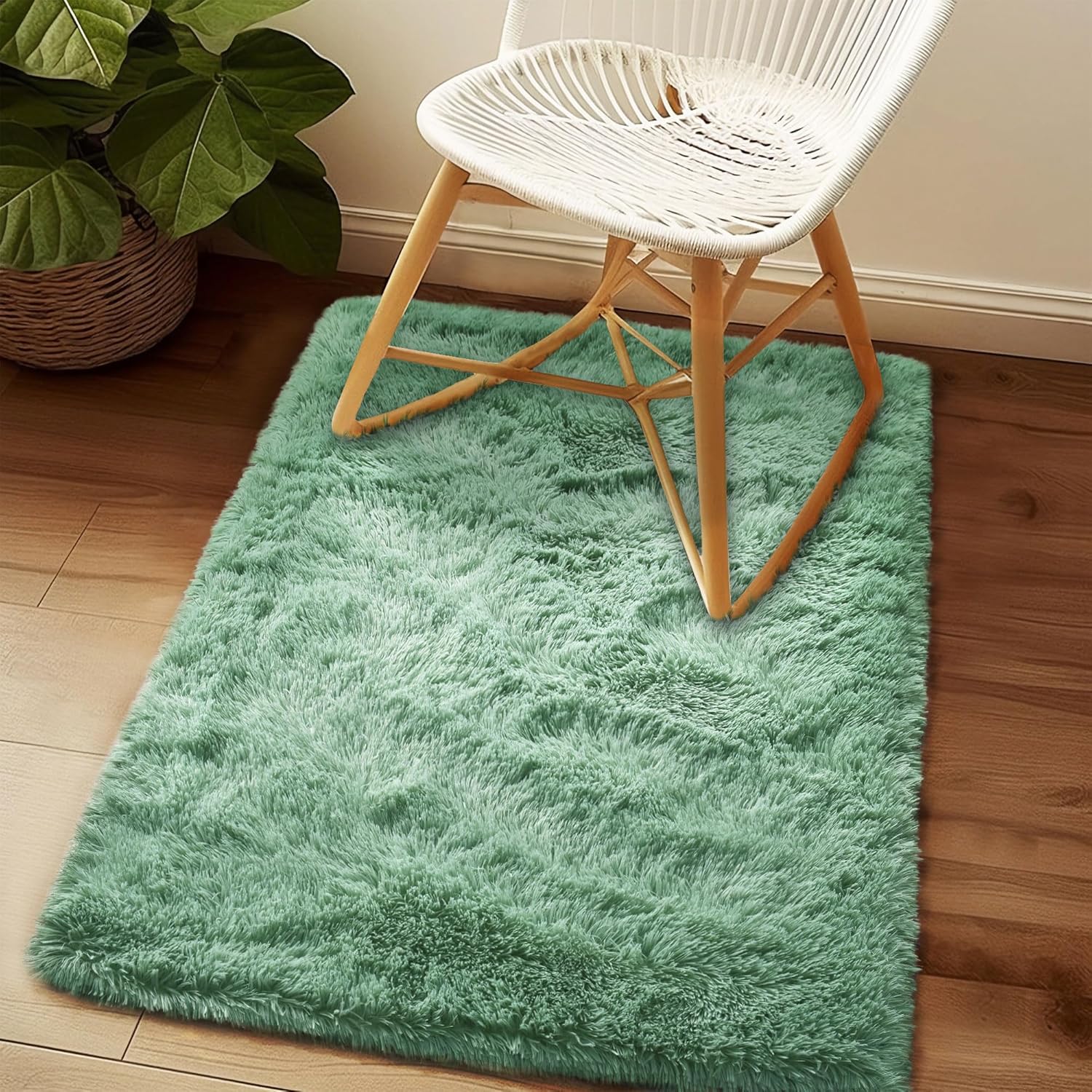 Awaytail Fluffy Area Rug 9x12 Living Room, Hot Pink Rugs for Bedroom Girls, Extra Large Rug Big Carpet 9 by 12 Fuschia